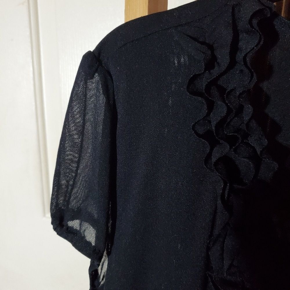 New York & Company ruffle & button front blouse - Picture 6 of 6